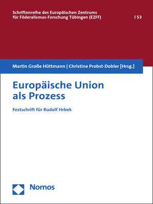 cover image of Europäische Union als Prozess